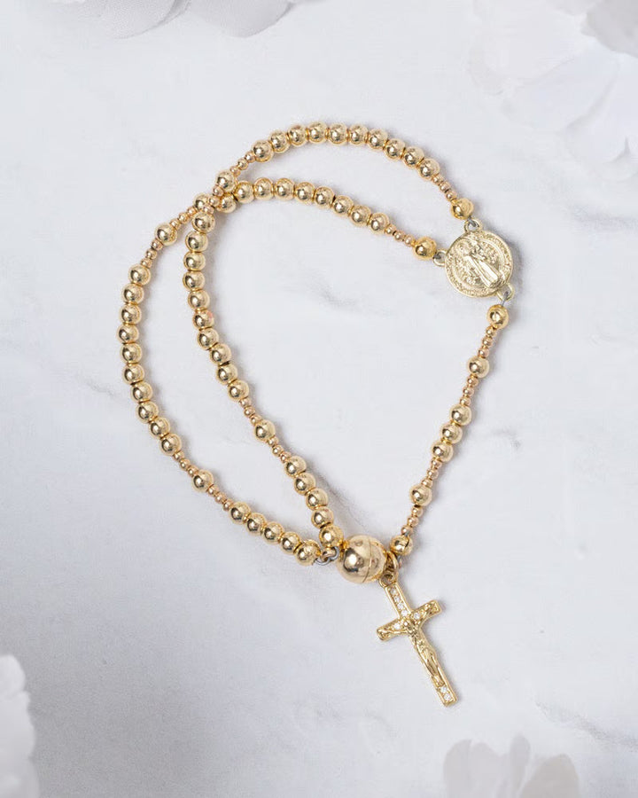 Lucia Virelli™ | Grace Beaded Cross Bracelet