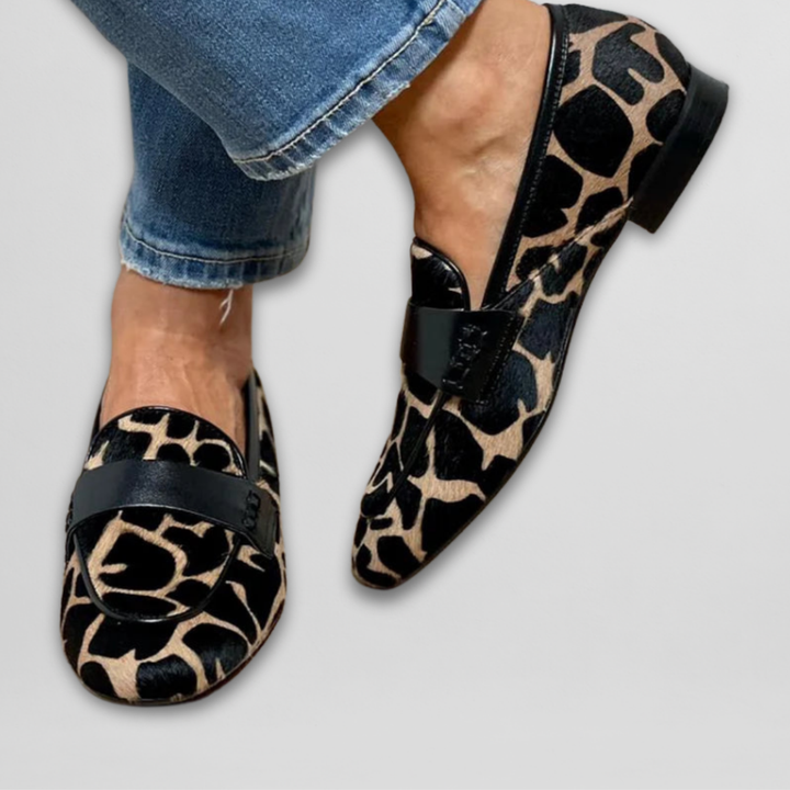 The Savanna Loafers™ | Bold Animal Print Elegance