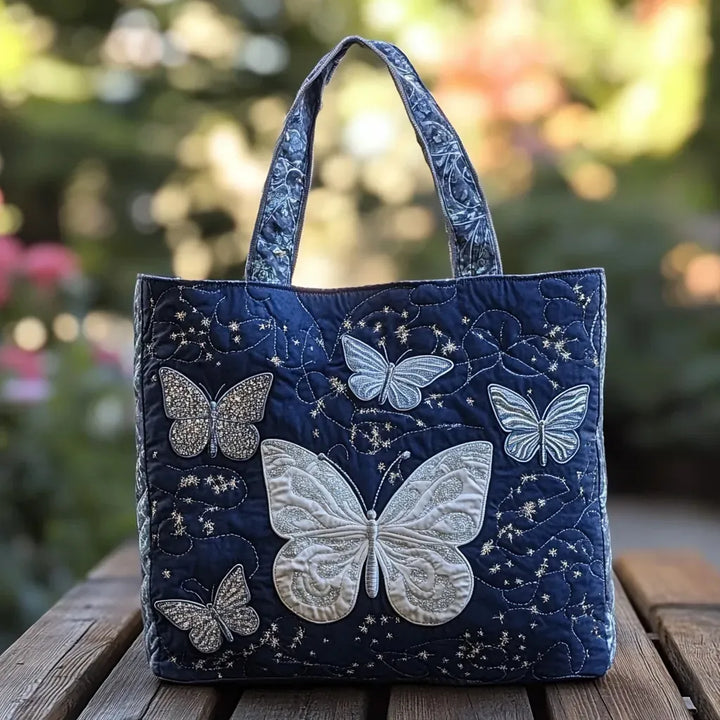 Artisan Tote - Silver Butterfly