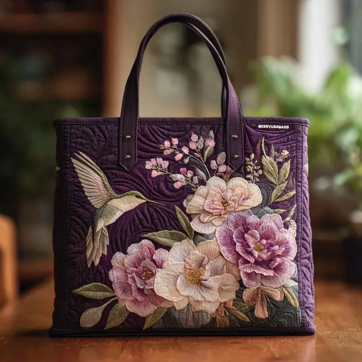 Artisan Tote - Hummingbirds and Orchids