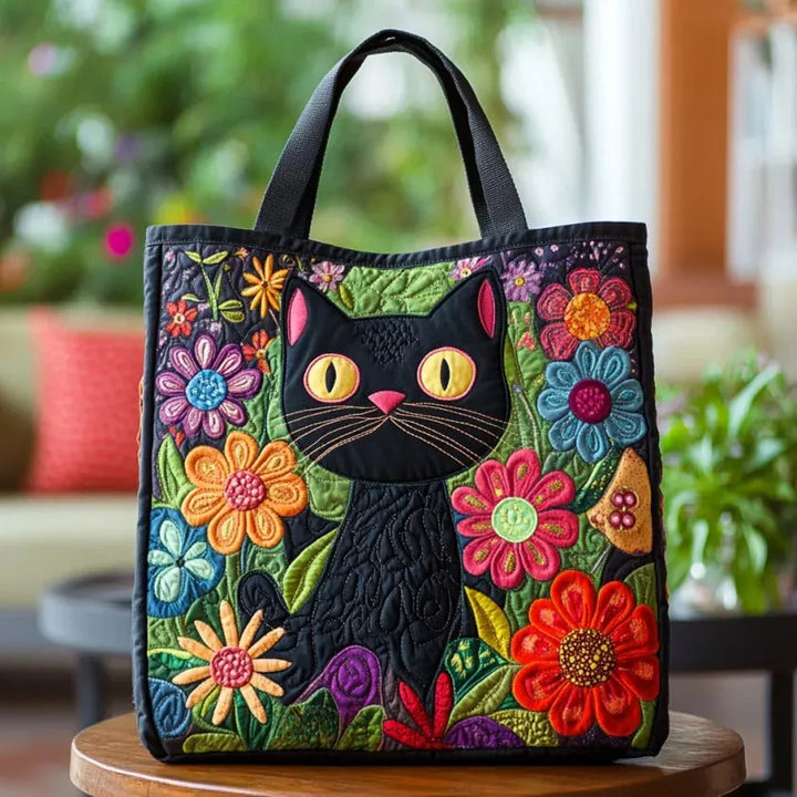 Artisan Tote - Enchanted Black Cat