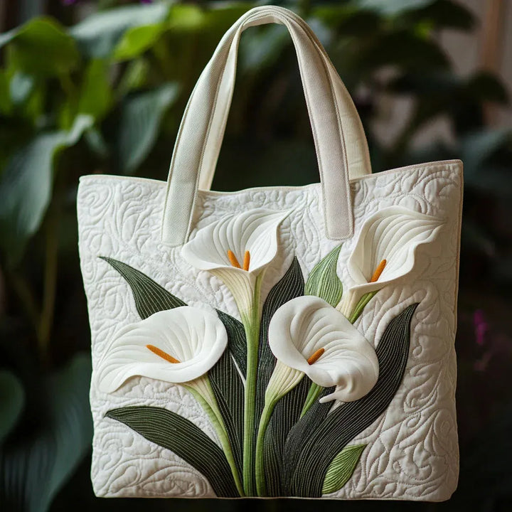 Artisan Tote - White Lilies