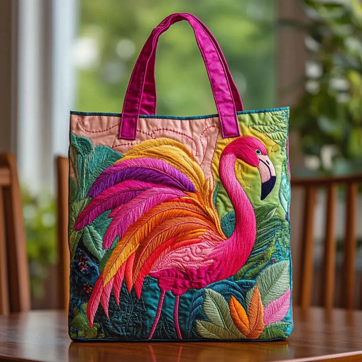 Artisan Tote - Rainbow Flamingo