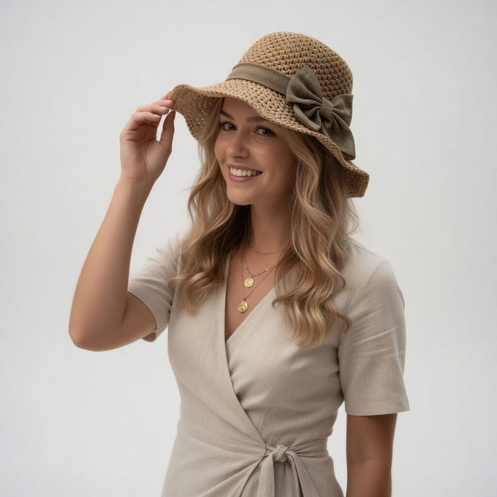 Eleanor Waverly™ | Elegant Summer Straw Hat