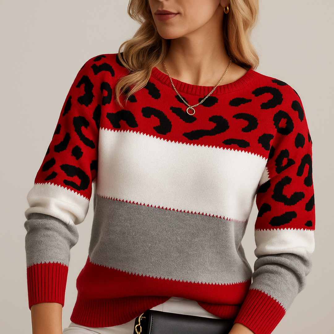 Belvoir Luxe™ | Leopard Elegance Jumper