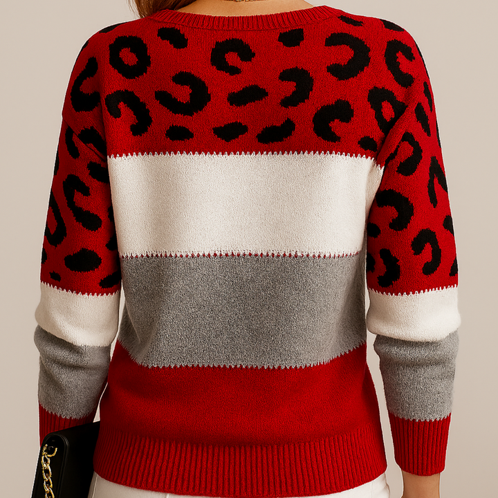 Belvoir Luxe™ | Leopard Elegance Jumper