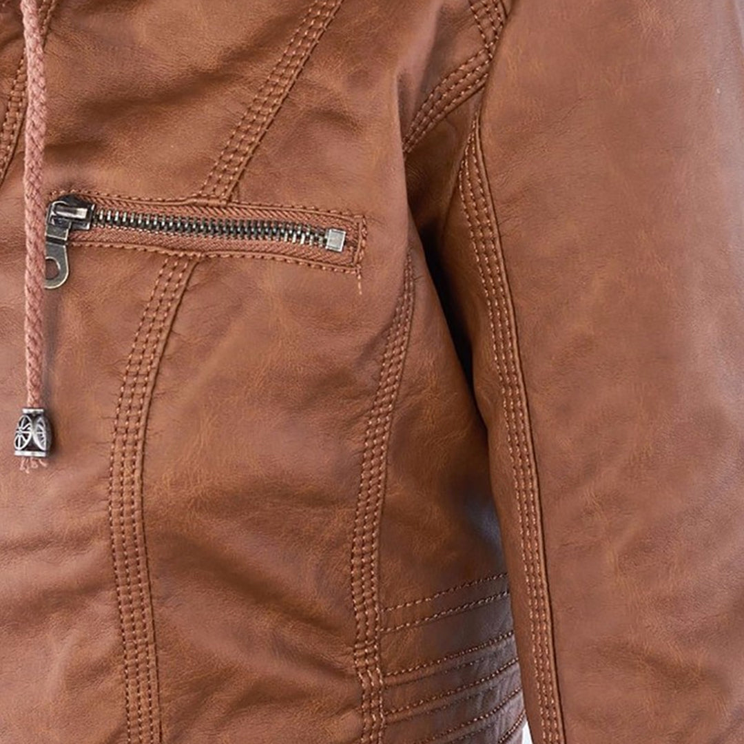 Marcelline™ | Classic Leather Jacket