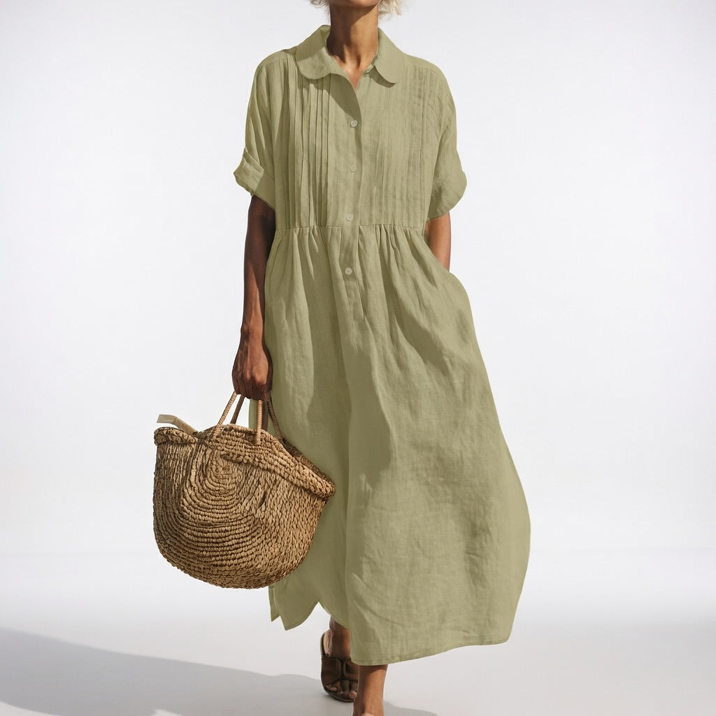 Lucienne Vale™ | Natural Cotton Everyday Dress