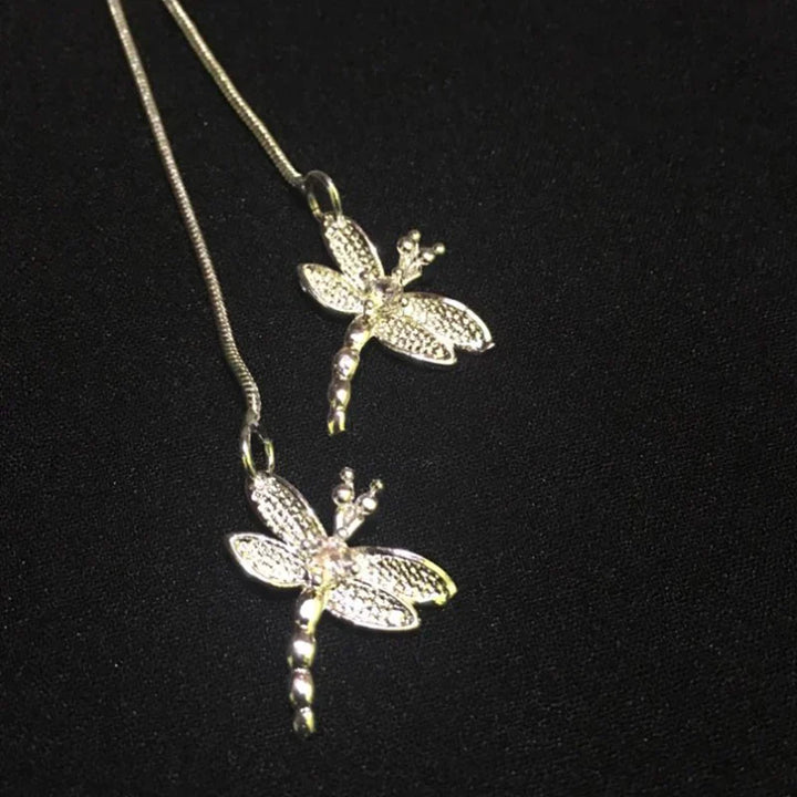 Sterling Silver Dragonfly Pendant Necklace