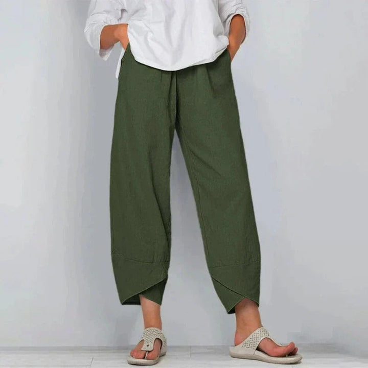 Harriet Winslow™ | Relaxed Linen-Cotton Trousers