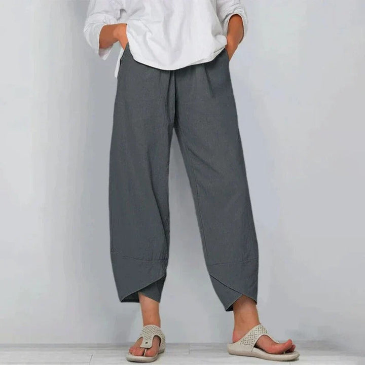 Harriet Winslow™ | Relaxed Linen-Cotton Trousers