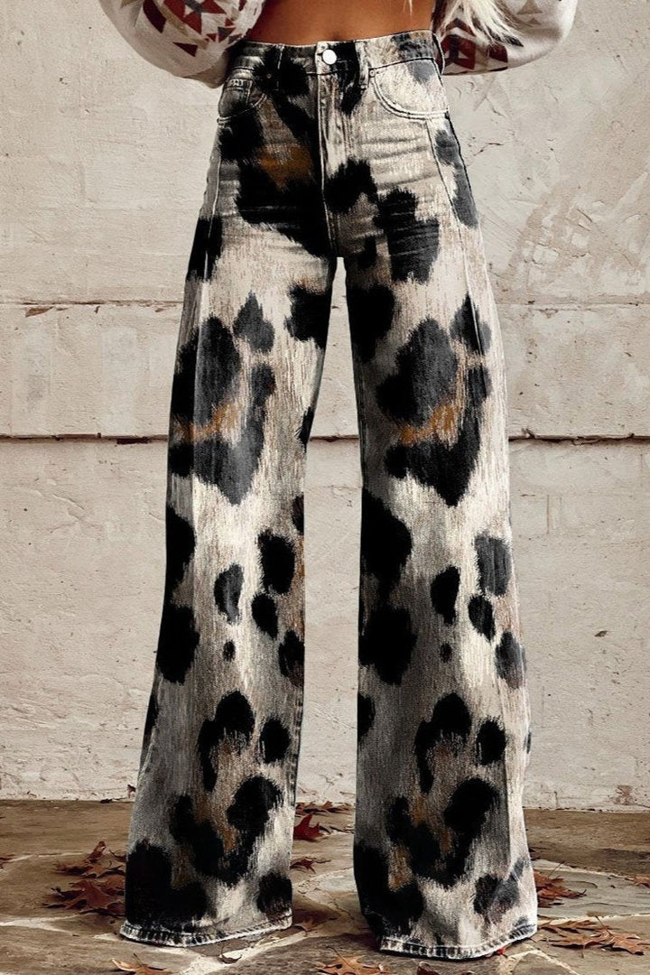 Sienna Vintage Spirit™ | Wild Leopard Flare Pants