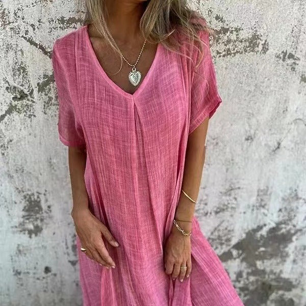 The Liora™ | V-Neck Dress