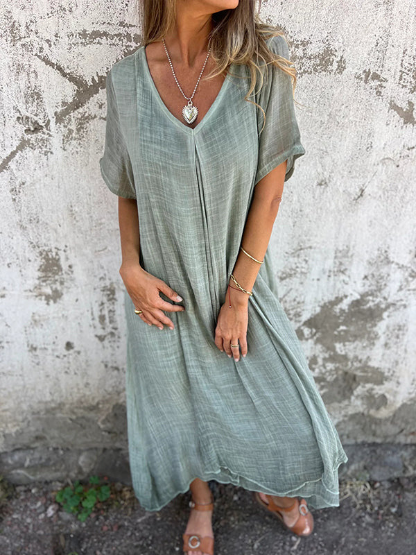 The Liora™ | V-Neck Dress