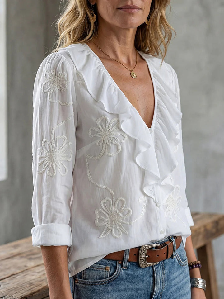 Isaline Hartwell™ | Elegant Frill Blouse