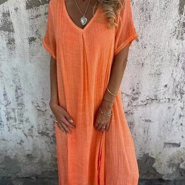 The Liora™ | V-Neck Dress