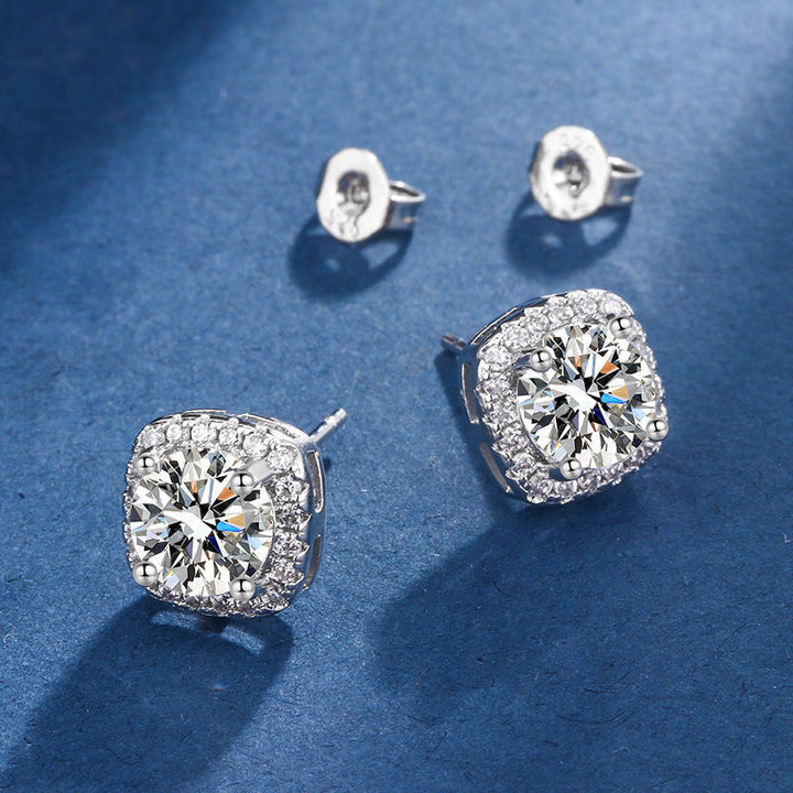 Exclusive White Gold Jewelry Set Aria Radiant Square