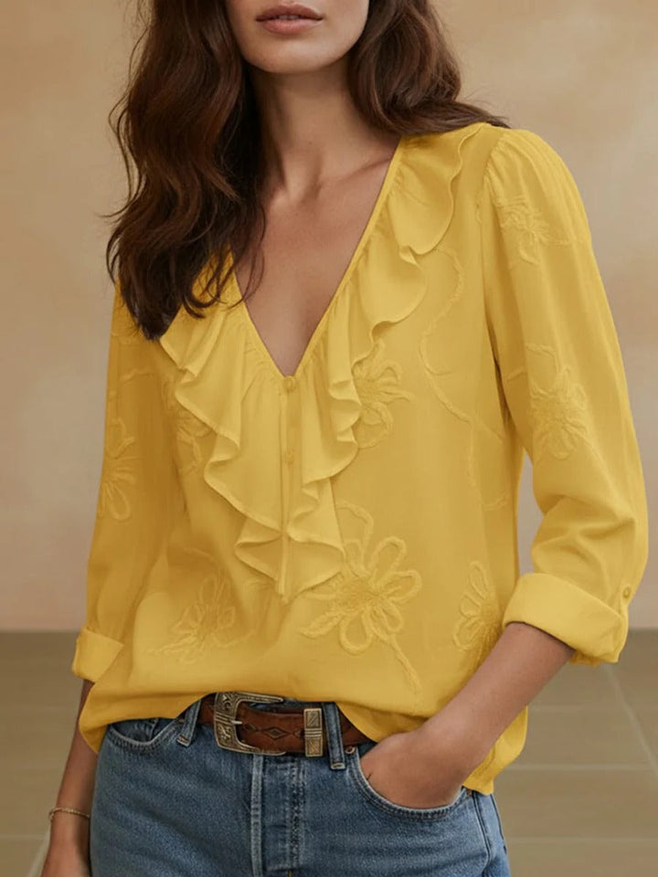 Isaline Hartwell™ | Elegant Frill Blouse
