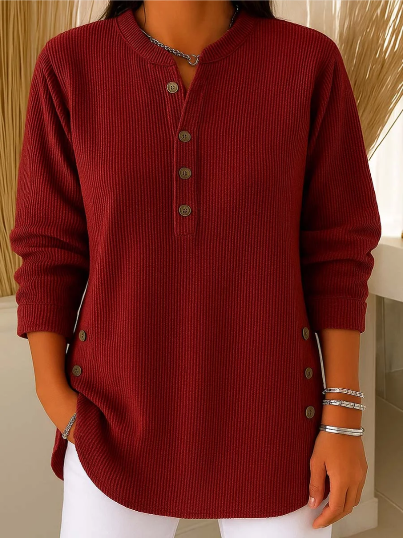 Florence Whitmore™ | Soft Ease Button Knit