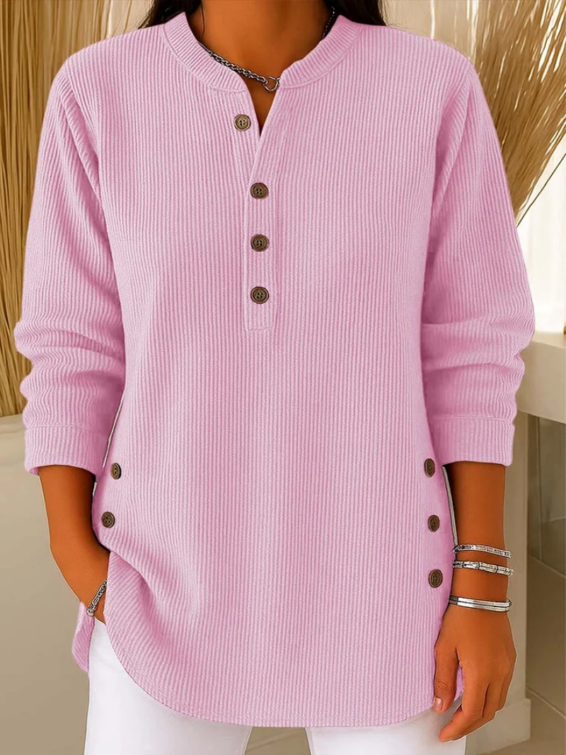 Florence Whitmore™ | Soft Ease Button Knit