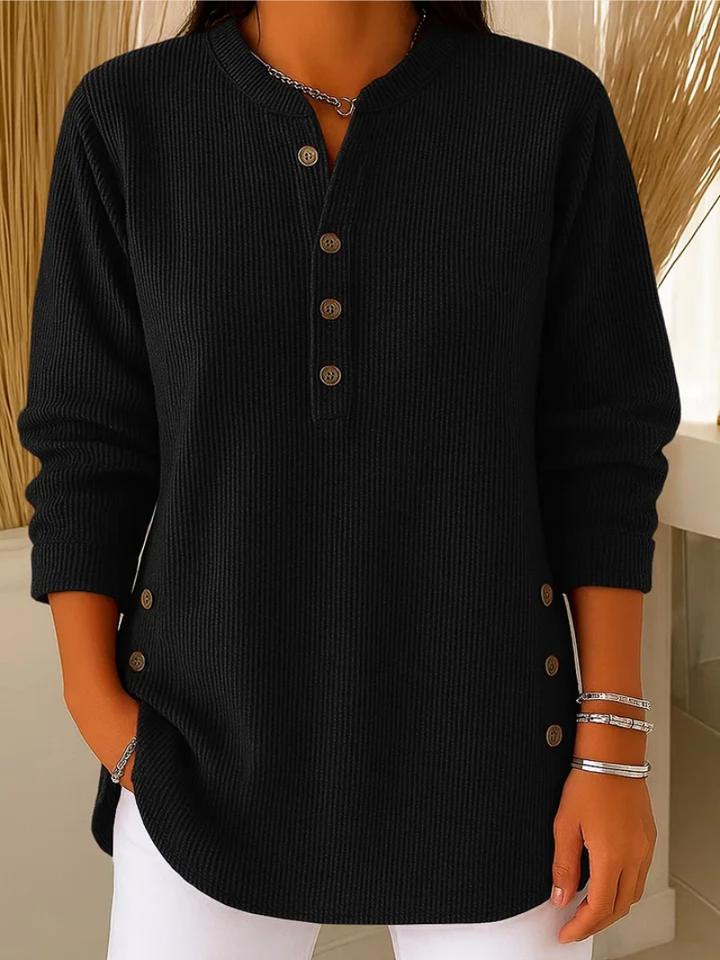 Florence Whitmore™ | Soft Ease Button Knit
