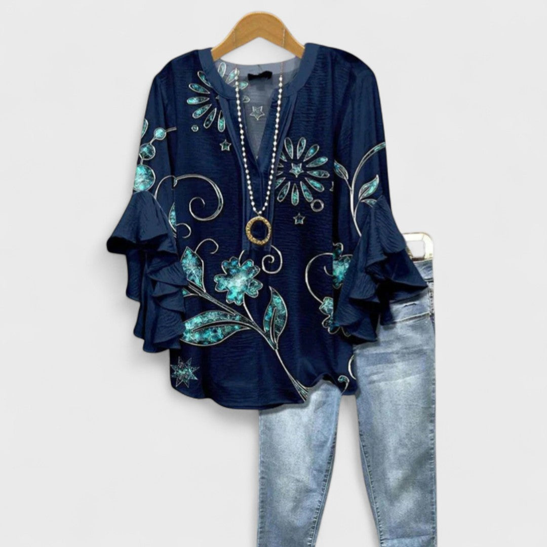 Elara™ | Bloom Essence Blouse