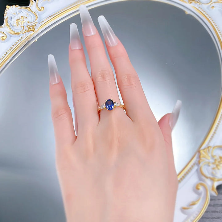 Maristelle Aureline Sapphire Ring