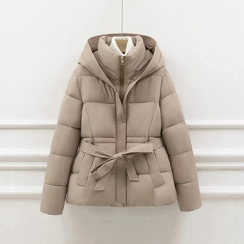 Clara Luxe™ | Belted Puffer Coat