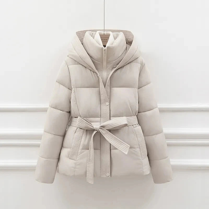Clara Luxe™ | Belted Puffer Coat