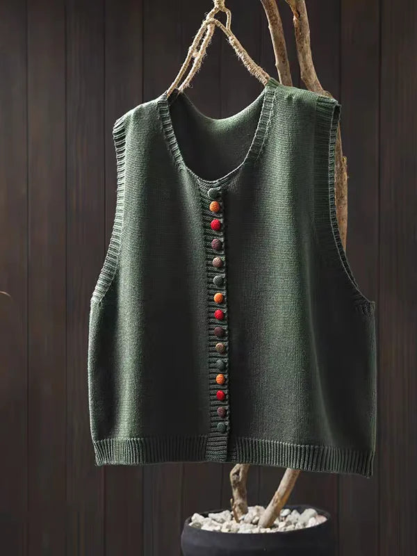 Rowen™ | Heritage Button Knit Vest