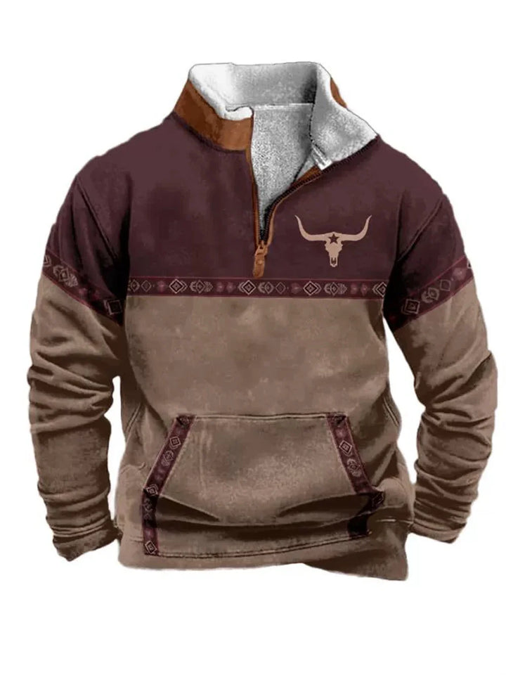 Nordic Forge™ | Half-Zip Fleece Hoodie