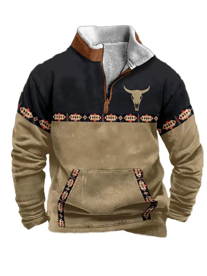 Nordic Forge™ | Half-Zip Fleece Hoodie