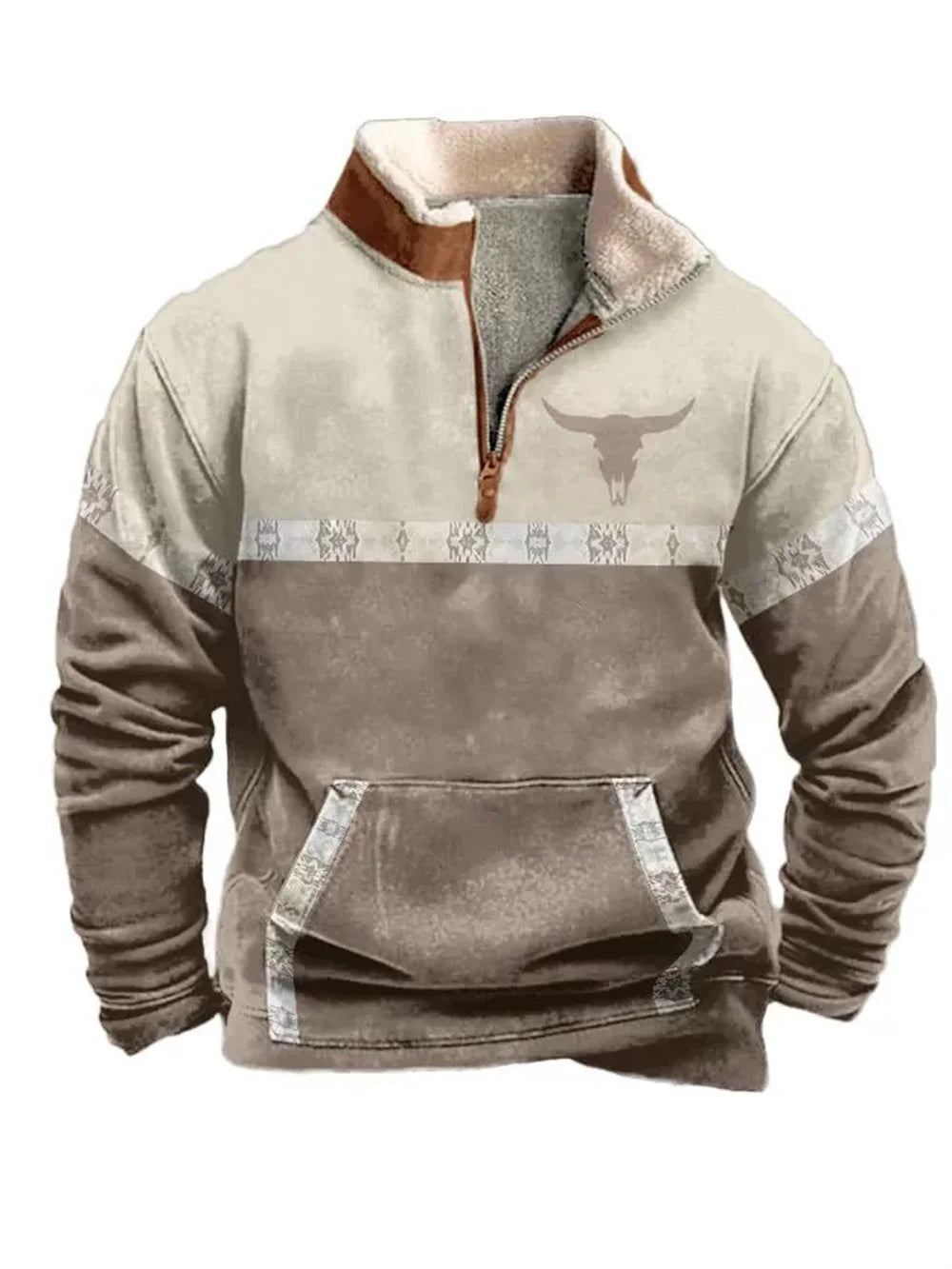 Nordic Forge™ | Half-Zip Fleece Hoodie