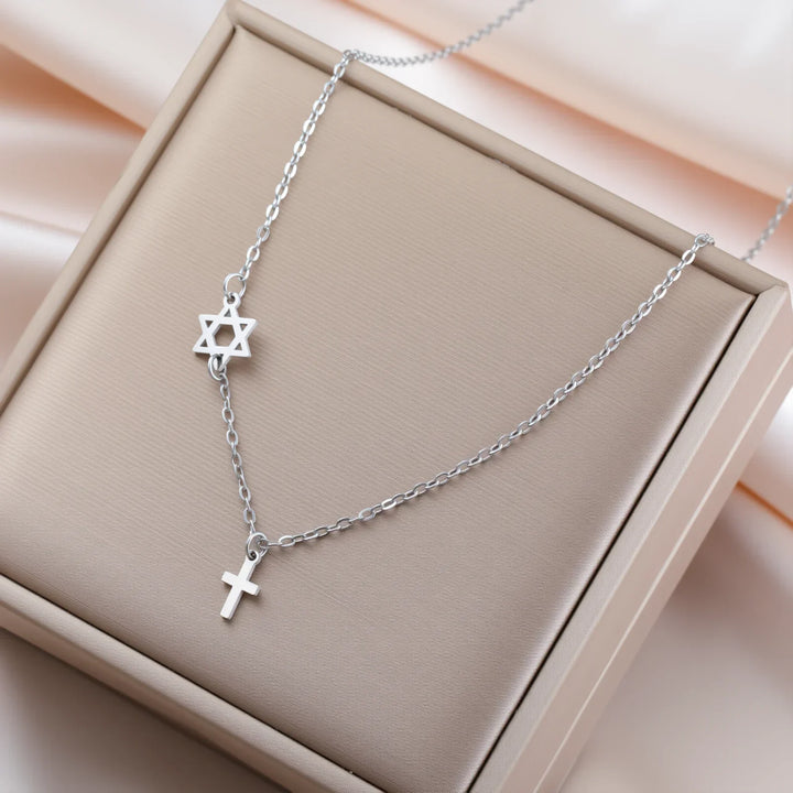 Sacred Star and Cross Pendant