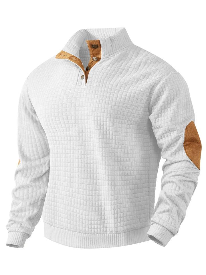 Devonshire™ | Quilted Quarter-Button Jumper