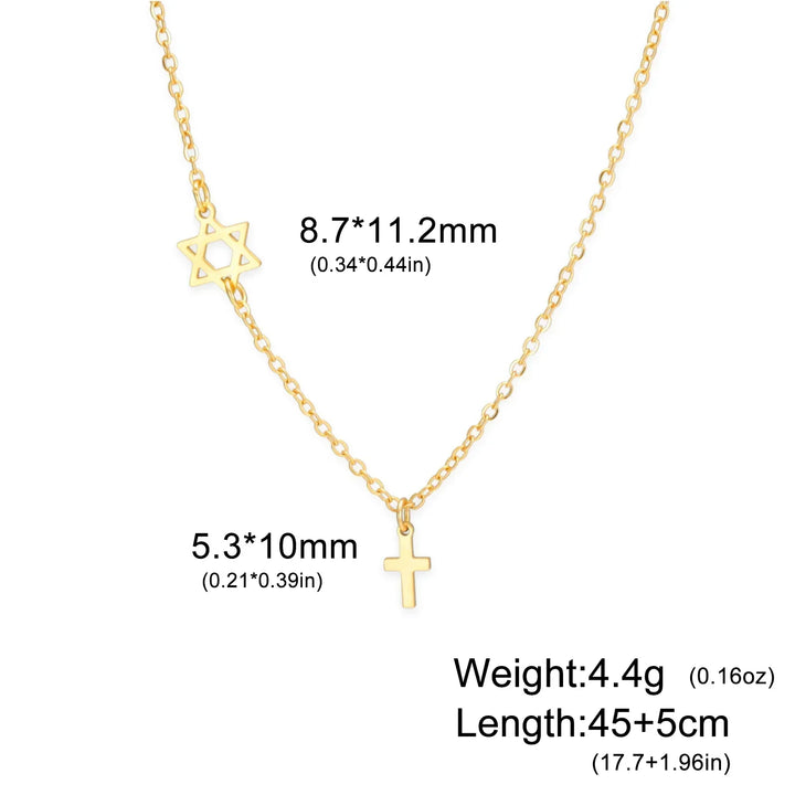 Sacred Star and Cross Pendant