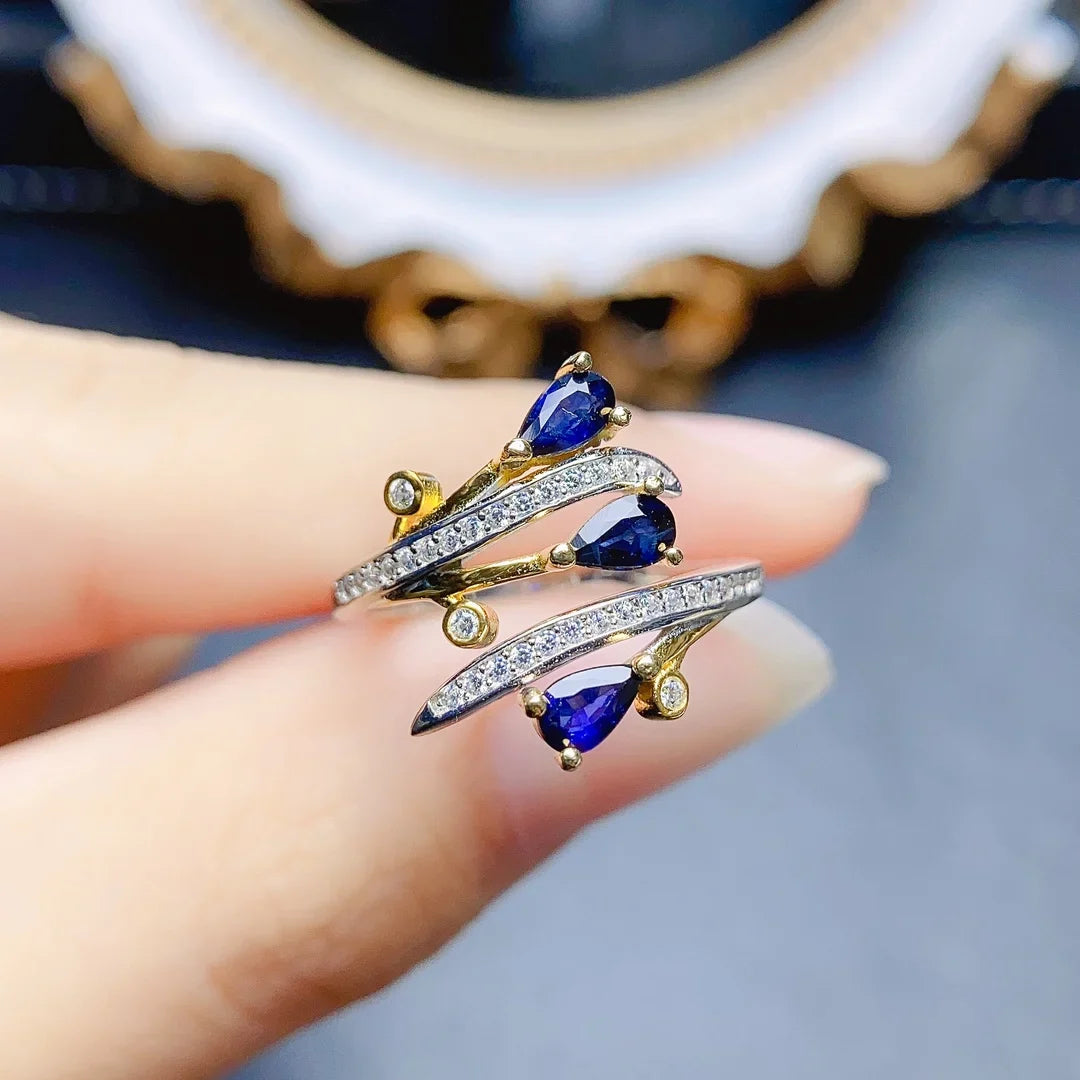 Avelyn Cascade Sapphire Ring