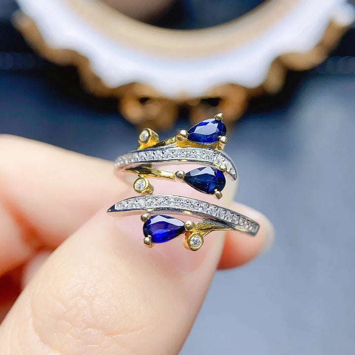 Avelyn Cascade Sapphire Ring