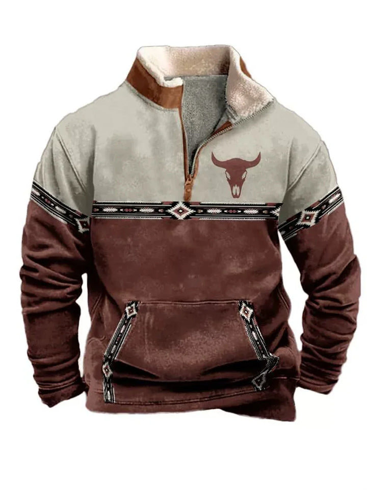 Nordic Forge™ | Half-Zip Fleece Hoodie