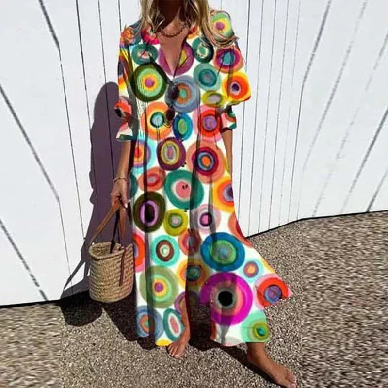The Evie Bloom™ | Flowing Floral Maxi
