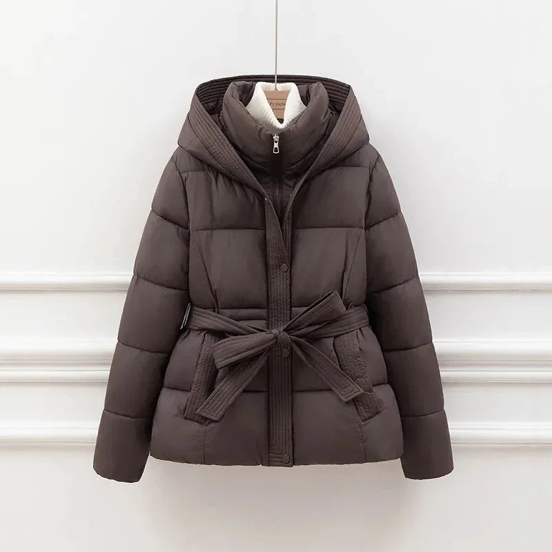 Clara Luxe™ | Belted Puffer Coat