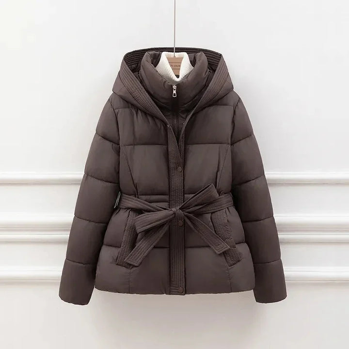 Clara Luxe™ | Belted Puffer Coat
