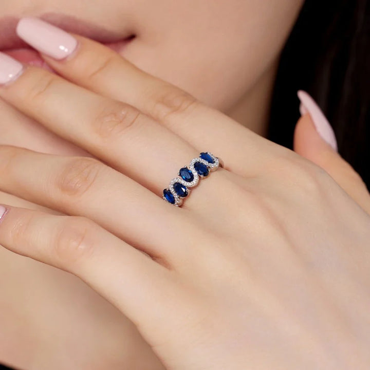 Marivelle Oceane Sapphire Band