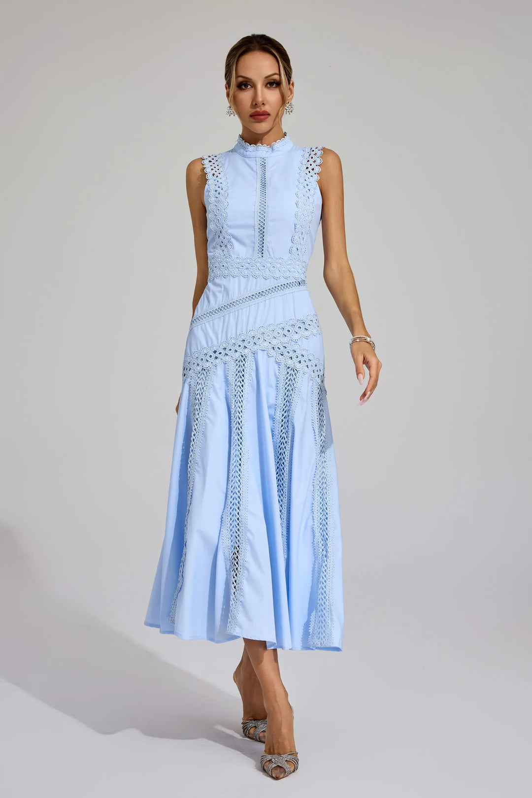 Lisette Sleeveless Lace Dress