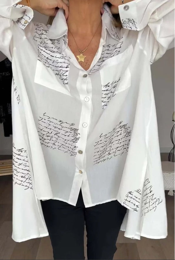 Elara™ | Signature Script Blouse