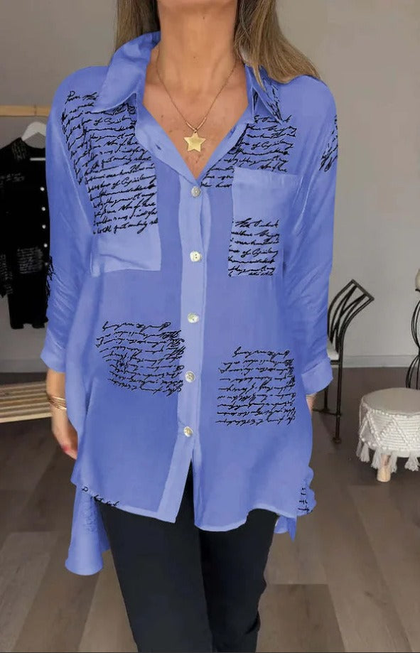 Elara™ | Signature Script Blouse