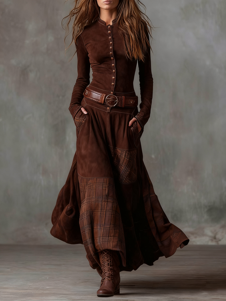The Helena™ | Vintage Elegance Maxi Dress