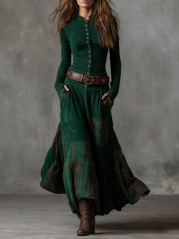 The Helena™ | Vintage Elegance Maxi Dress