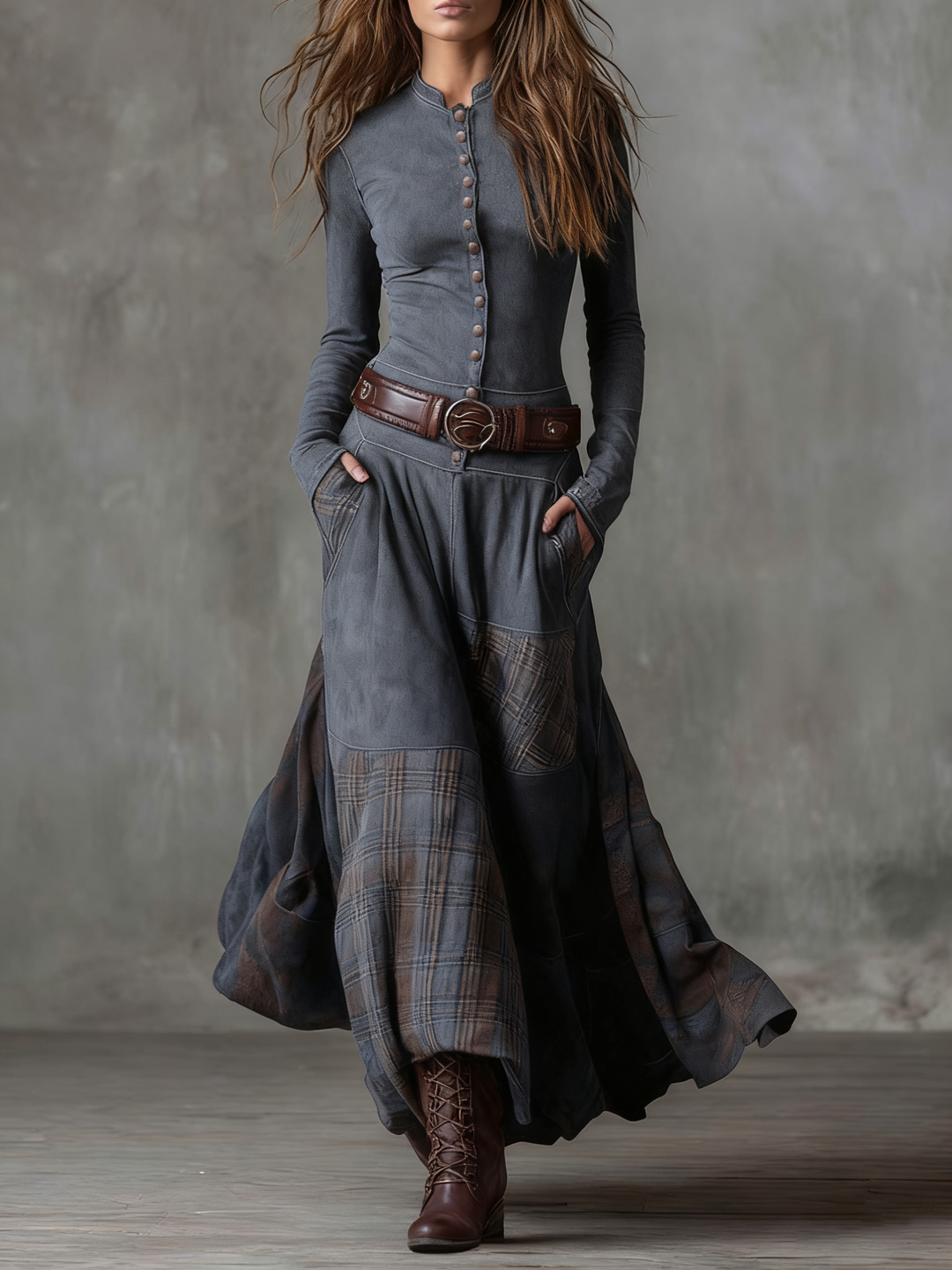 The Helena™ | Vintage Elegance Maxi Dress