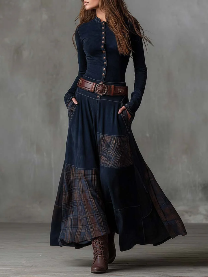 The Helena™ | Vintage Elegance Maxi Dress